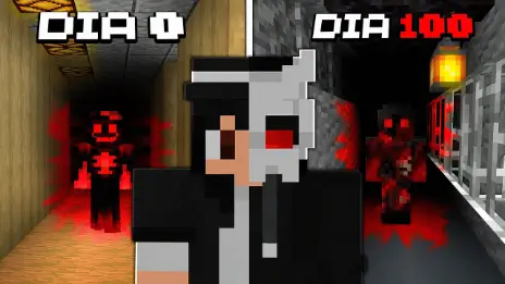 EU PASSEI 100 DIAS NAS BACKROOMS DO MINECRAFT - O FILME